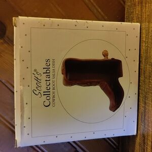 Scott’s Collectibles Cowboy Boot Salsa Dish